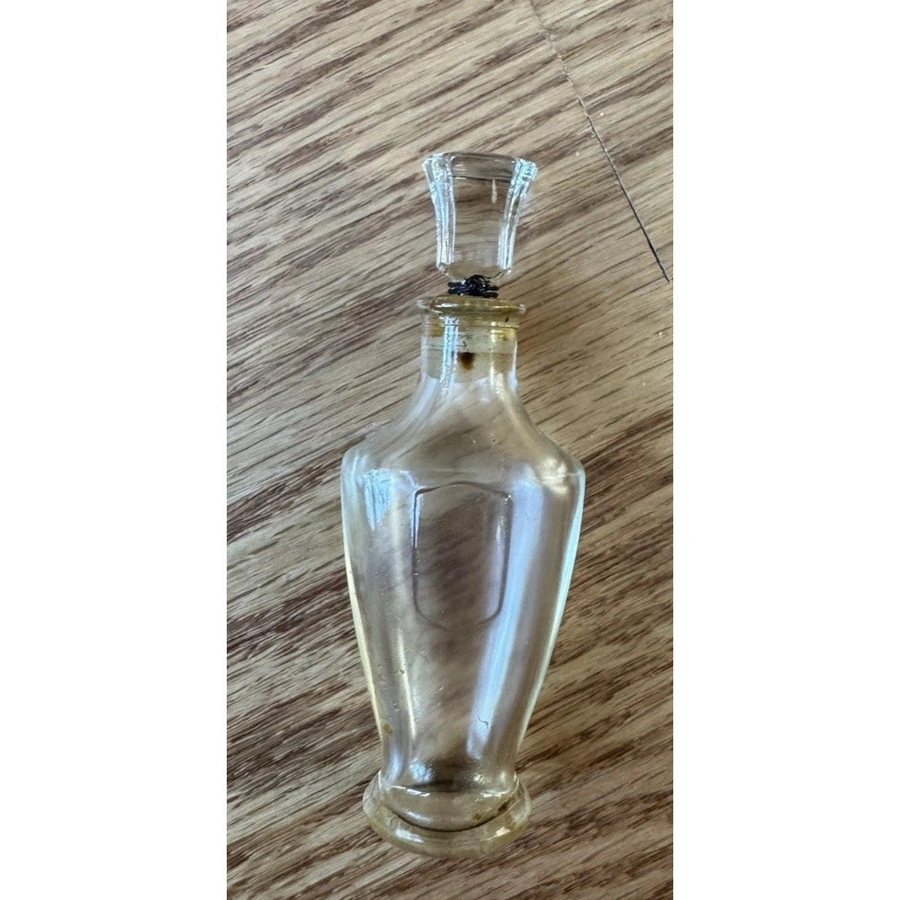 VTG 1940s French Coty 1/4‎ oz Perfume Flacon - Ground Glass Stopper 3.5" EMPTY